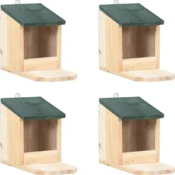 vidaXL Eekhoornhuisjes 4 st vurenhout