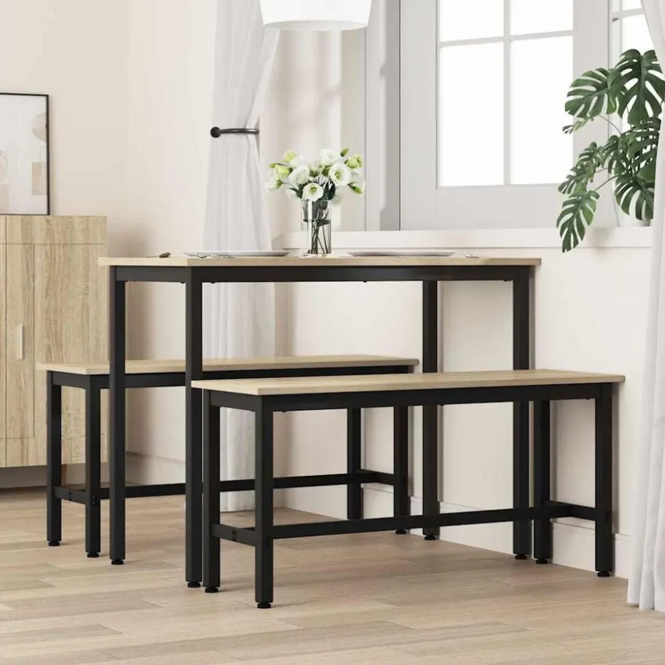vidaXL Eetbank Sonoma Eiken 100 x 32,5 x 48,5 cm