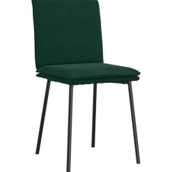 vidaXL Eetkamerstoelen 4 st fluweel donkergroen
