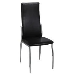 vidaXL Eetkamerstoelen 2 st kunstleer zwart