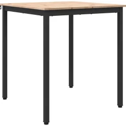 vidaXL Eettafel Naturel 70 x 70 x 75 cm Massief grenenhout