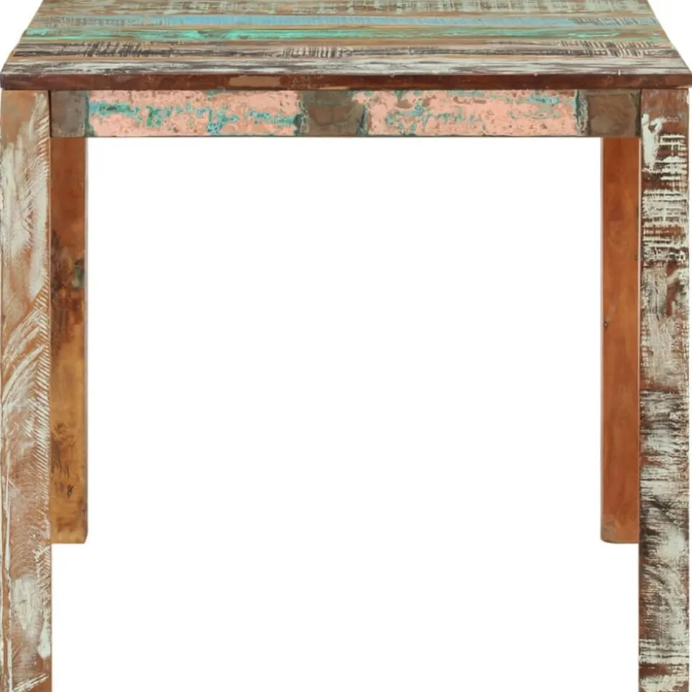 vidaXL Eettafel 82x80x76 cm massief gerecycled hout