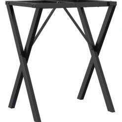 vidaXL Eettafelpoten X-frame 60x40x73 cm staal