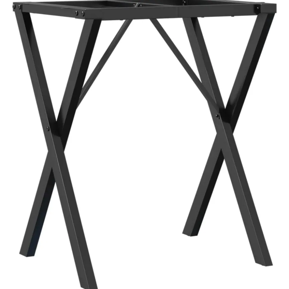 vidaXL Eettafelpoten X-frame 60x50x73 cm staal