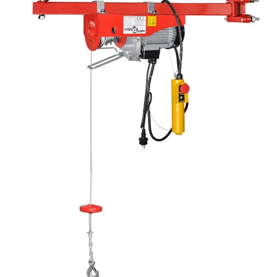 vidaXL Elektrische lier 1000 W 300/600 kg