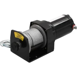 vidaXL Elektrische lier 12 V 1360 kg met montageplaat en rollenvenster