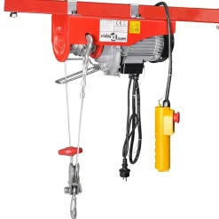 vidaXL Elektrische lier 1300 W 400/800 kg