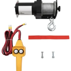vidaXL Elektrische lier 12V 907 kg met afstandsbediening