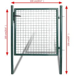 vidaXL Enkele deur 100x100 cm gepoedercoat staal