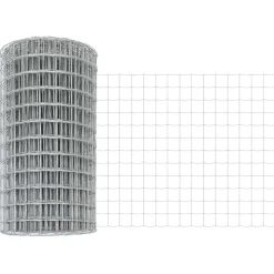 vidaXL Euro Hek 0,4 x 10 m PVC-gecoat ijzer