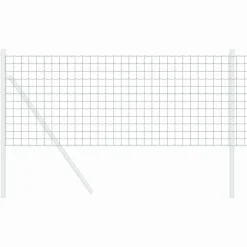 vidaXL Euro Hek Groen 0,4 x 10 m PVC-gecoat ijzer
