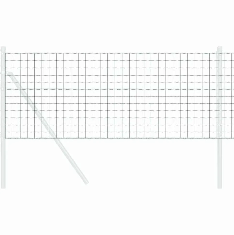 vidaXL Euro Hek Groen 0,4 x 10 m PVC-gecoat ijzer