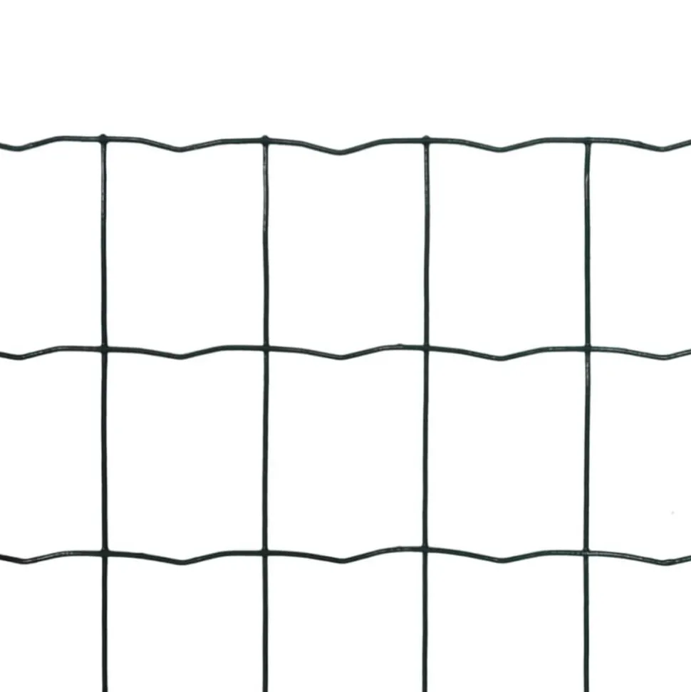 vidaXL Euro hek 10x0,8 m staal groen