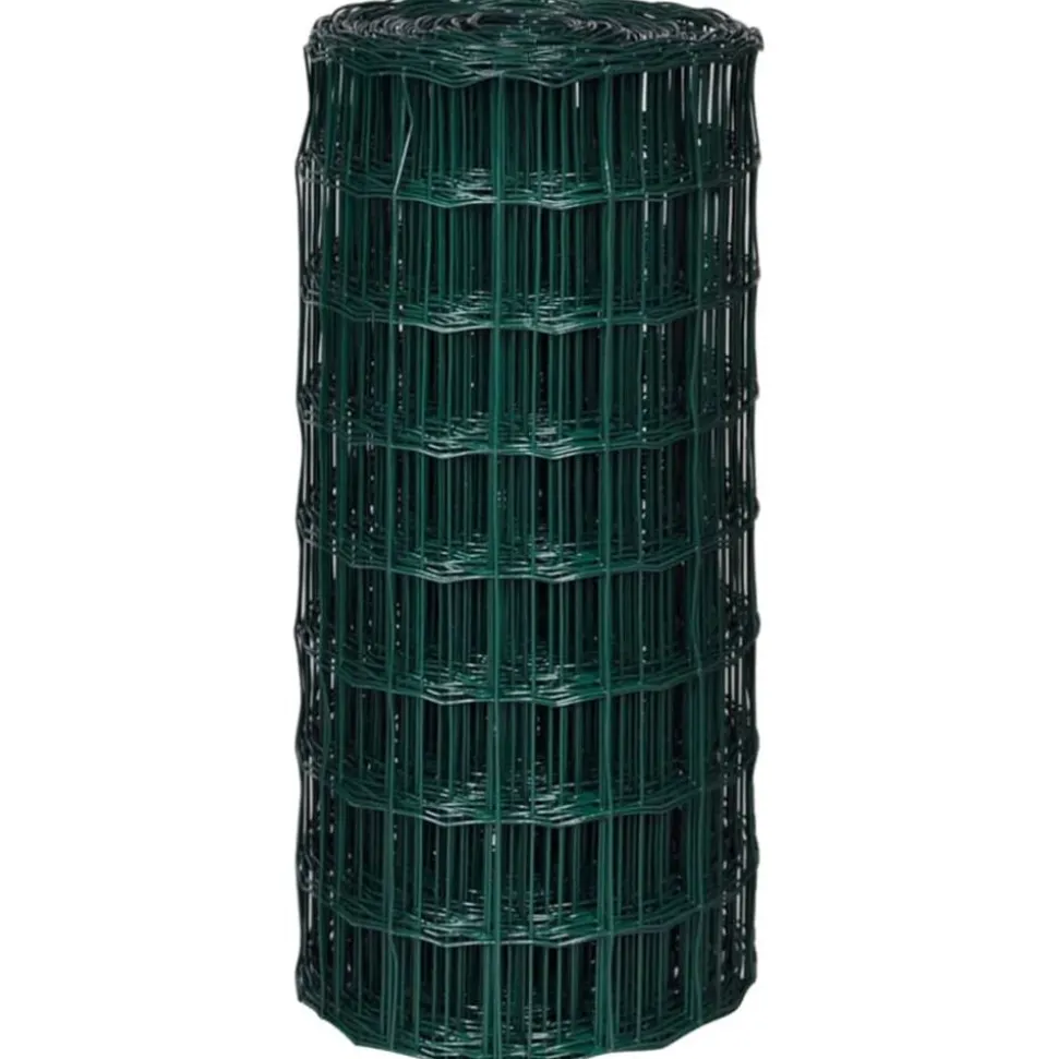 vidaXL Euro hek 10x0,8 m staal groen