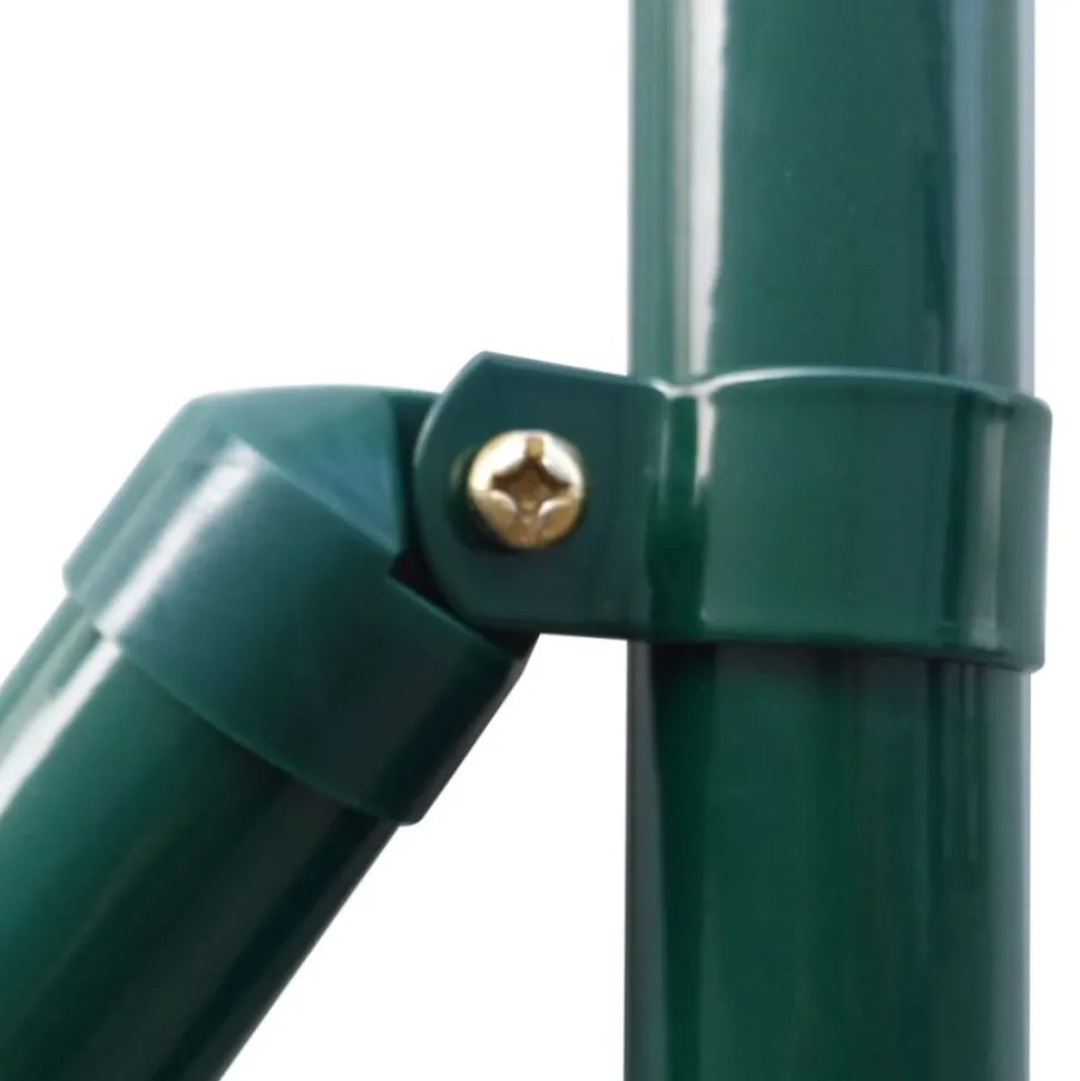 vidaXL Euro hek 10x1,2 m staal groen
