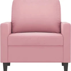 vidaXL Fauteuil 60 cm fluweel roze
