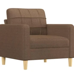 vidaXL Fauteuil 60 cm stof bruin