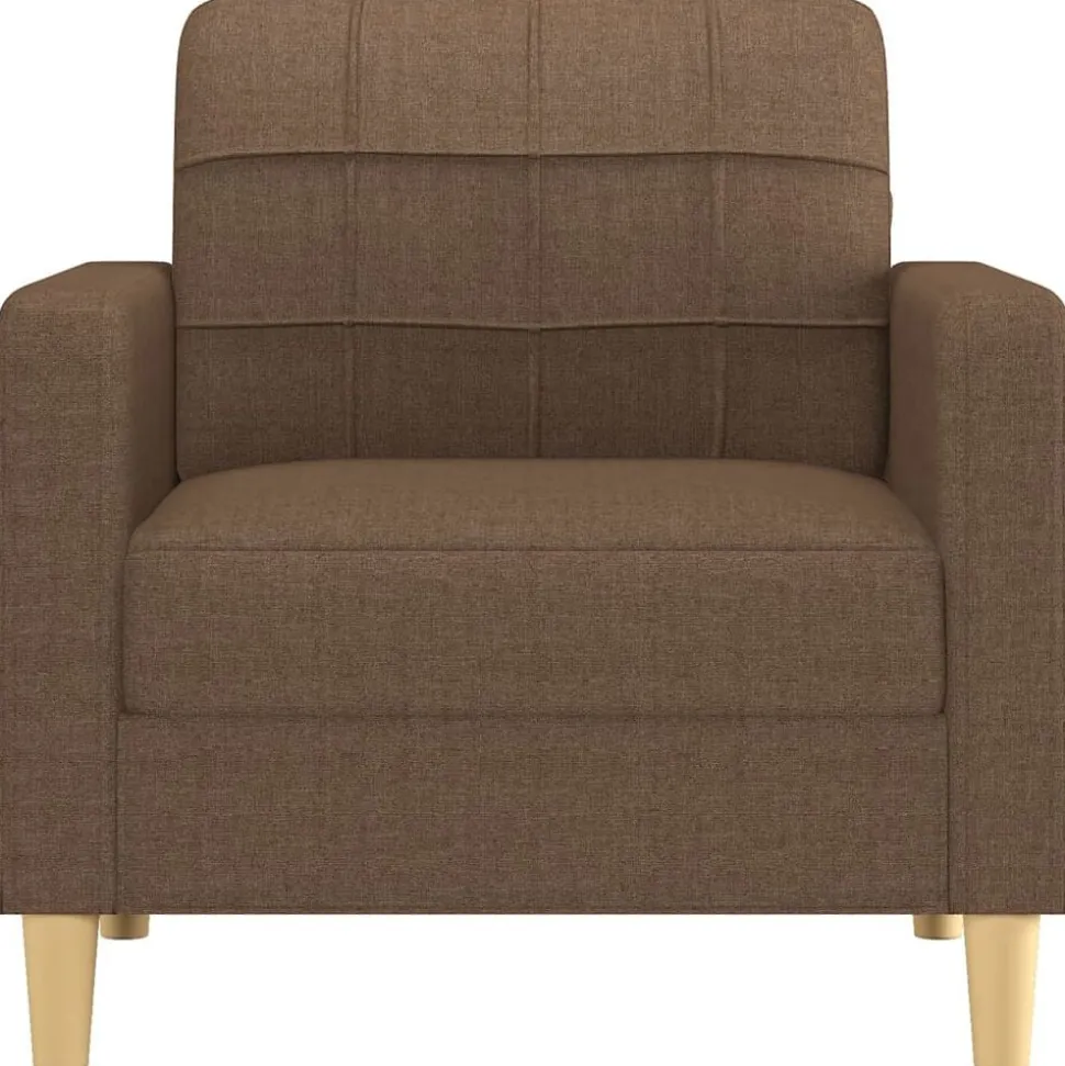 vidaXL Fauteuil 60 cm stof bruin
