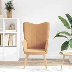 vidaXL Fauteuil Beige 62 x 67 x 95,5 cm Sherpa Stof