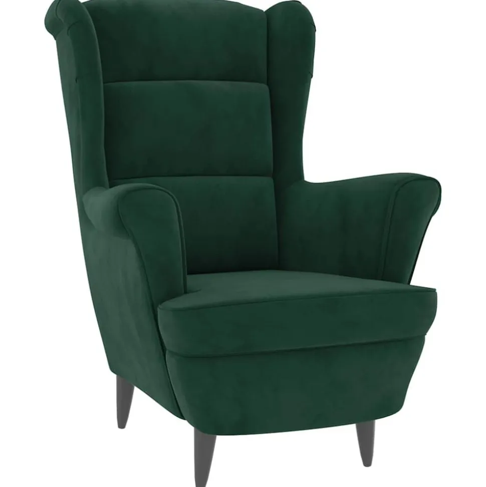 vidaXL Fauteuil fluweel donkergroen