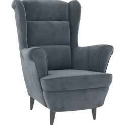 vidaXL Fauteuil fluweel donkergrijs