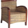 vidaXL Fauteuil handgeweven rattan