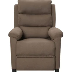vidaXL Fauteuil verstelbaar stof taupe