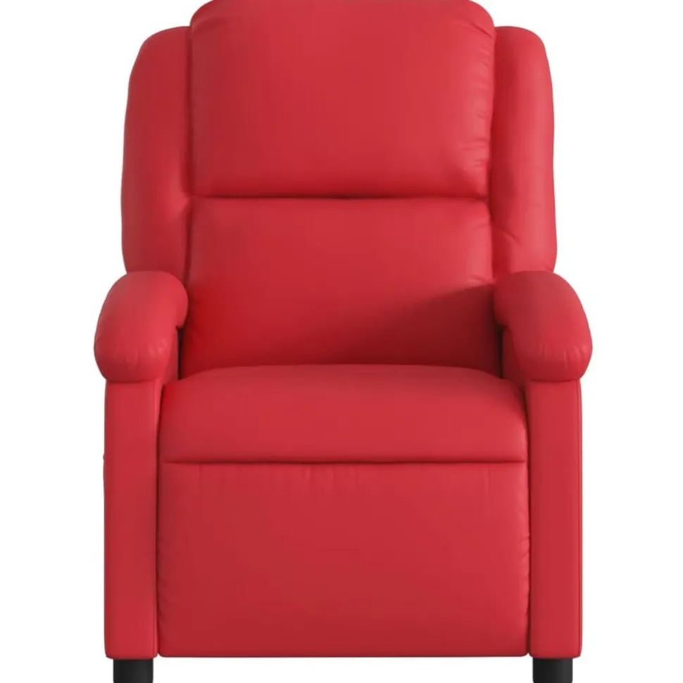vidaXL Fauteuil verstelbaar kunstleer rood