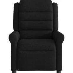 vidaXL Fauteuil verstelbaar stof zwart