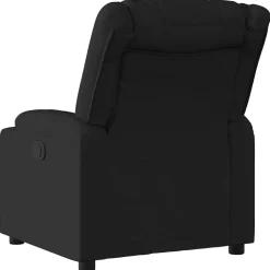 vidaXL Fauteuil verstelbaar stof zwart