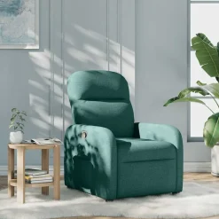 vidaXL Fauteuil verstelbaar stof donkergroen