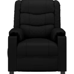 vidaXL Fauteuil verstelbaar kunstleer zwart