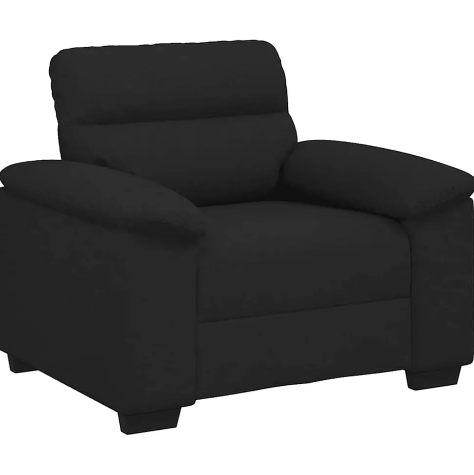 vidaXL Fauteuil 100x81x84 cm stof zwart