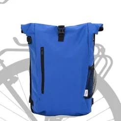 vidaXL Fietstas Blauw 31 x 13 x 58 cm Polyester