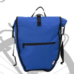 vidaXL Fietstas Blauw 32,5 x 17 x 57 cm Polyester
