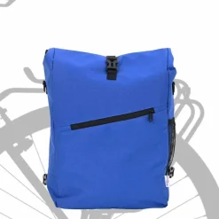 vidaXL Fietstas Blauw 33 x 16 x 60 cm Polyester