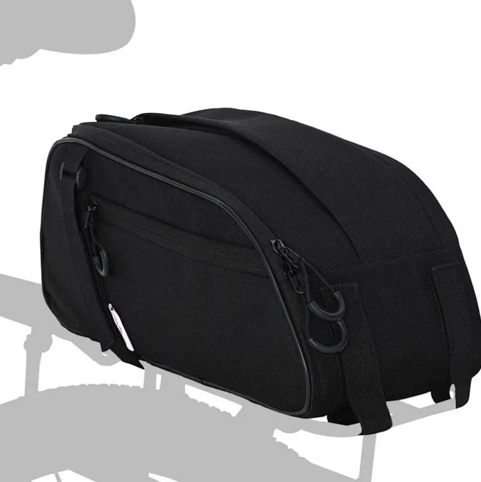 vidaXL Fietstas Zwart 38 x 16 x 16 cm Polyester