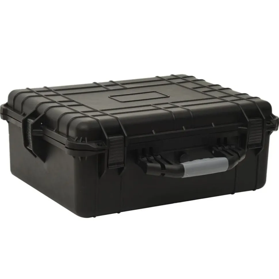 vidaXL Flightcase draagbaar 55x43x21 cm PP zwart