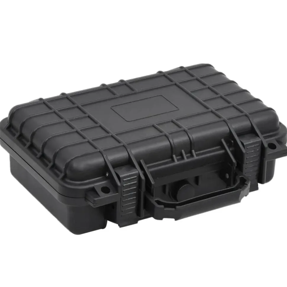 vidaXL Flightcase draagbaar 30x22x10 cm PP zwart