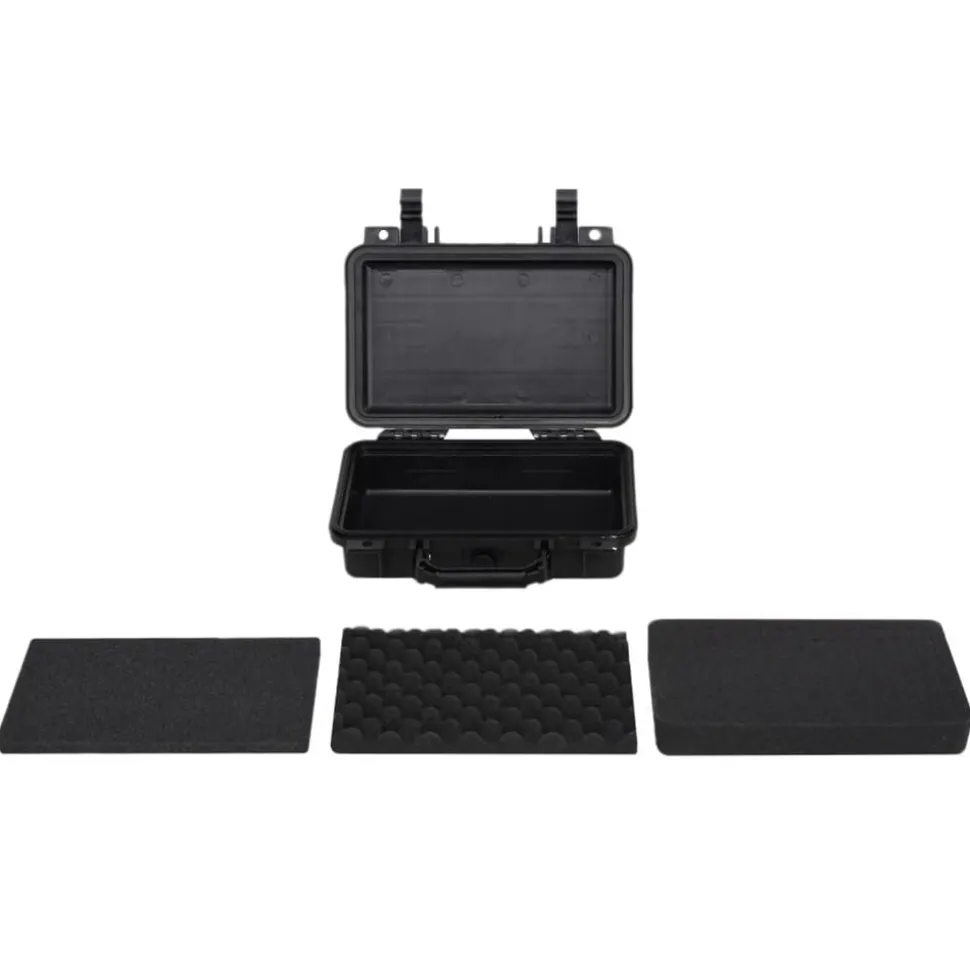 vidaXL Flightcase draagbaar 30x22x10 cm PP zwart