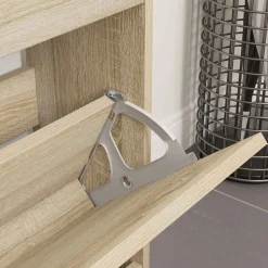 vidaXL Flip lade scharnier 2 pcs Zilver 235 x 155 x 30 mm IJzer