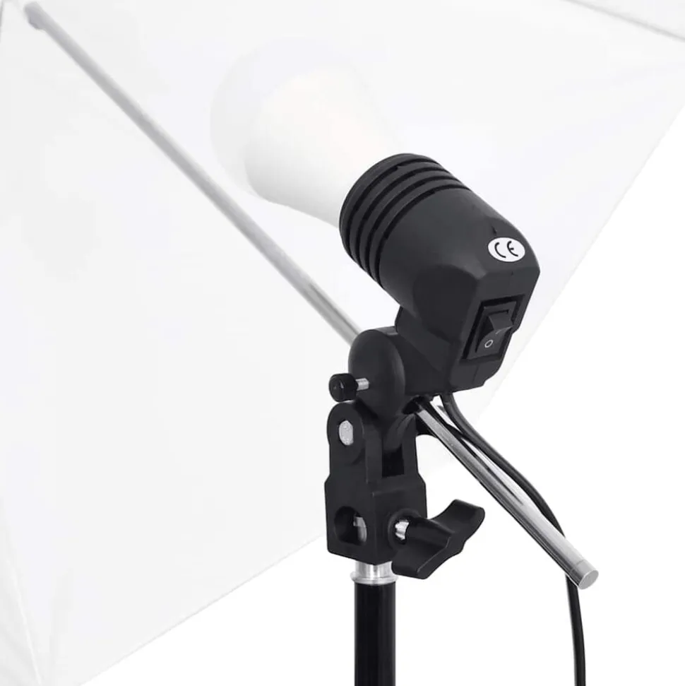 vidaXL Fotostudioset met verlichtingsset en achtergrond