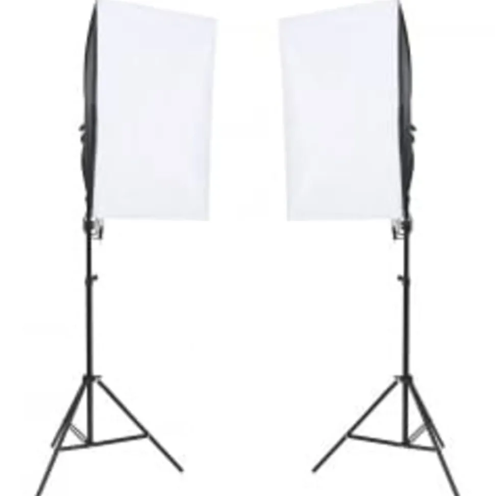 vidaXL Fotostudioset met verlichtingsset, achtergrond en reflector