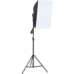 vidaXL Fotostudioset met softboxlamp en achtergrond