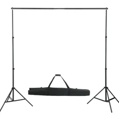 vidaXL Fotostudioset met verlichtingsset, achtergrond en reflector