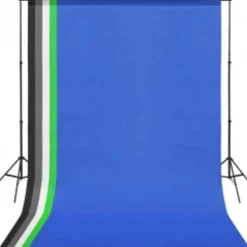 vidaXL Fotostudioset met softboxlamp, achtergrond en reflector