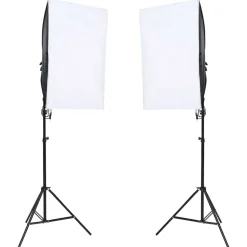 vidaXL Fotostudioset met verlichtingsset en achtergrond