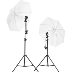 vidaXL Fotostudioset met lichtset, achtergrondscherm en reflector
