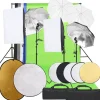vidaXL Fotostudioset met verlichtingsset, achtergrond en reflector