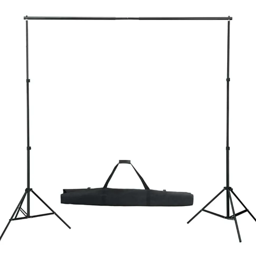 vidaXL Fotostudioset met verlichtingsset, achtergrond en reflector